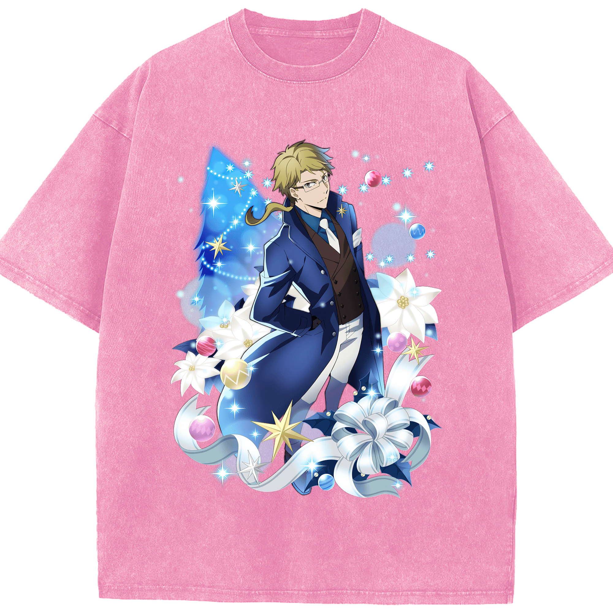 （画像用） 文豪ストレイドッグス Bungo Stray Dogs 綿100% ヴィンテージ風 半袖Tシャツ（フロントプリント）